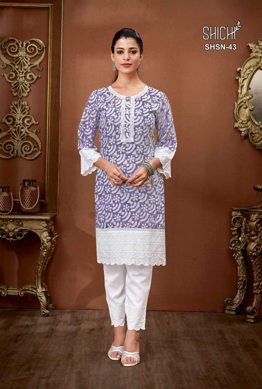 Sana By Shichi Printed Kurtis With Bottom Catalog